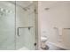 Elegant walk-in shower with glass enclosure and sleek fixtures in a modern bathroom at 4808 N 24Th St # 1003, Phoenix, AZ 85016