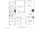 Detailed upper level floor plan including Primary bedroom, three other bedrooms, and two bathrooms at 5973 S Legend Dr, Gilbert, AZ 85298