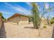 Backyard features a desert landscape with low-maintenance gravel and drought-resistant plants at 7251 E Portobello Ave, Mesa, AZ 85212