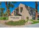 Well-maintained Winfield Place Condominiums with manicured landscaping and inviting signage at 7436 E Chaparral Rd # B246, Scottsdale, AZ 85250