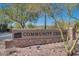 Monument sign at McDowell Mountain Community Center in an upscale desert community with blue skies at 10335 E Morning Star Dr, Scottsdale, AZ 85255