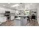 Modern kitchen featuring white cabinets, stainless steel appliances, and an island with seating at 1551 E Longhorn Dr, Chandler, AZ 85286