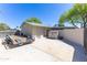 Backyard featuring a shed, trailer, and concrete patio at 2935 W Kristal Way, Phoenix, AZ 85027