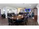 Elegant dining area showcases a wood table, ornate chairs, and access to the adjacent living spaces at 3027 W Wescott Dr, Phoenix, AZ 85027