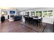 Spacious living area features tile floors, a fireplace, and seamless access to the outdoors at 3027 W Wescott Dr, Phoenix, AZ 85027