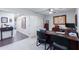 Office features ceiling fan, built in desk and cabinets at 3027 W Wescott Dr, Phoenix, AZ 85027