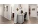 Open office space with desk, chair, and natural light, leading to a bathroom at 3810 S Star Canyon Dr, Gilbert, AZ 85297