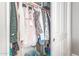 Organized closet with hanging clothes, shelves, and overhead storage at 3850 E Robert St, Gilbert, AZ 85295