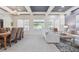 Bright and open living space with a clear view to the back yard through large windows at 5330 S Big Horn Pl, Chandler, AZ 85249