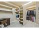 Spacious walk-in closet with built-in shelving and lots of storage space at 5330 S Big Horn Pl, Chandler, AZ 85249
