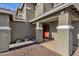 Welcoming front porch with sturdy support columns and desert landscaping at 5919 S Banning St, Gilbert, AZ 85298