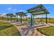 Community picnic area with multiple tables and built in barbeque grills to spend time with friends and Gathering at 5919 S Banning St, Gilbert, AZ 85298