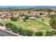 Aerial view showing the park, which is close to this community's single-Gathering homes at 6570 S Pewter Way, Chandler, AZ 85249