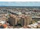 Expansive aerial shot showcasing the high-rise buildings nestled in the heart of Scottsdale at 7175 E Camelback Rd # 510, Scottsdale, AZ 85251