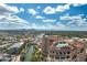 Breathtaking aerial view of the complex with Camelback Mountain views and canal at 7175 E Camelback Rd # 510, Scottsdale, AZ 85251