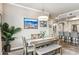 Elegant dining area featuring a stylish chandelier and seamless flow to the kitchen at 7601 E Indian Bend Rd # 3002, Scottsdale, AZ 85250