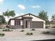 Charming single-story home featuring stone accents, desert landscaping, and a two-car garage at 12721 W Corona Ave, Avondale, AZ 85323