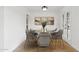 Elegant dining room featuring a modern table set and natural light at 3616 E Fairmount Ave, Phoenix, AZ 85018