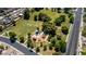 Aerial view of the neighborhood playground with playground equipment and open green space at 623 W Harvard Ave, Gilbert, AZ 85233
