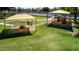 Aerial view of the playground area with two covered play equipment spaces at 623 W Harvard Ave, Gilbert, AZ 85233