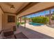 Resort style covered patio leading to pool at 635 N Yale Dr, Gilbert, AZ 85234