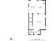 Detailed floorplan of the home's main level, showcasing room dimensions and layout at 6469 W Ruth Ave, Glendale, AZ 85302