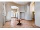 Spacious entryway featuring tile floors, high ceilings, and elegant architectural details at 7217 S Hazelton Ln, Tempe, AZ 85283