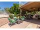 Backyard patio featuring outdoor seating at 7512 W Tonto Dr, Glendale, AZ 85308