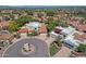Aerial view showcases the home's private pool, cul-de-sac location, and mature landscaping at 9241 S 50Th St, Phoenix, AZ 85044