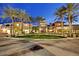 The building exteriors feature awnings, fountains and mature landscaping at 1181 N Dustin Ln, Chandler, AZ 85226