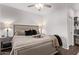 Serene bedroom featuring a plush bed and minimalist decor, offering a relaxing retreat in the Four Peaks condominium at 13700 N Fountain Hills Blvd # 155, Fountain Hills, AZ 85268