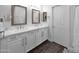 Clean bathroom featuring double sink vanity with white cabinets at 14000 N 94Th St # 1008, Scottsdale, AZ 85260