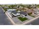 Stunning aerial view of a renovated two-story home with manicured landscaping and a modern design at 1630 E Minton Dr, Tempe, AZ 85282