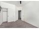 Neutral bedroom features new carpet and large sliding-door closet at 17258 W Meghan Dr, Goodyear, AZ 85338