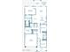 Detailed floor plan showcasing the layout of a modern home with multiple bedrooms and a covered patio at 22360 W Monona Ln, Surprise, AZ 85387