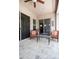 Covered patio area featuring comfortable seating at 28019 N 115 Pl, Scottsdale, AZ 85262