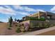 Rendering of a modern desert home with native landscaping and a view of the Arizona mountains at 38940 N 54Th St, Cave Creek, AZ 85331