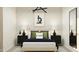 Nicely decorated bedroom featuring modern furniture and cool science-themed wallpaper at 4552 S 232Nd Dr, Buckeye, AZ 85326