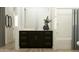 Modern bathroom with a sleek vanity, ample storage, and a walk-in shower at 4784 S 232Nd Ln, Buckeye, AZ 85326