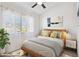 Tranquil bedroom with large window and vaulted ceiling at 510 N Alma School Rd # 139, Mesa, AZ 85201