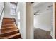 Wooden staircase with window and natural light at 5729 S 21St Ter, Phoenix, AZ 85040