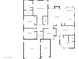 Detailed floor plan showcasing the layout of the home, including bedrooms, bathrooms, and living spaces at 722 N Butte Ave, Chandler, AZ 85226