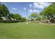 Expansive green space with lush grass and mature trees, creating a serene outdoor environment at 722 N Butte Ave, Chandler, AZ 85226