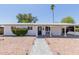 Charming single-story home with a walkway, desert landscaping, and a covered porch at 808 N 78Th St, Scottsdale, AZ 85257