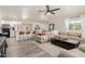 Open concept living and kitchen area at 808 N 78Th St, Scottsdale, AZ 85257