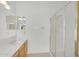 Bathroom with a vanity and a shower with glass door at 8754 W Karen Lee Ln, Peoria, AZ 85382