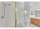 Bathroom with shower cabin and vanity at 8754 W Karen Lee Ln, Peoria, AZ 85382