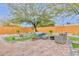 Backyard with a seating area with plush furniture and a fire pit, perfect for outdoor relaxation at 8930 W Sells Dr, Phoenix, AZ 85037