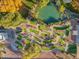 Aerial view of community's miniature golf course with lush landscaping at 10072 W Lancaster Dr, Sun City, AZ 85351
