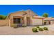 Charming single-story home featuring desert landscaping and a spacious two car garage at 1071 E Chelsea Dr, San Tan Valley, AZ 85140